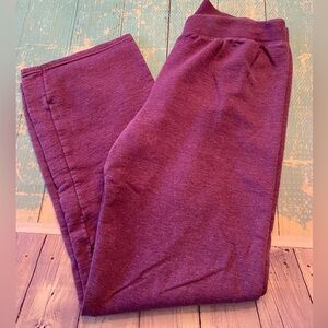 Purple Hanes Sweatpants